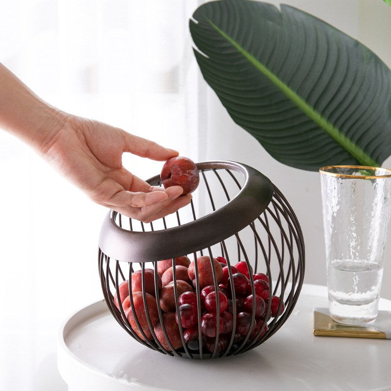 Iron Storage Basket Modern Home Storage